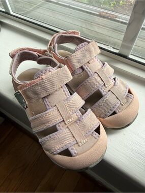 See Kai Run Pink Strappy Velcro Water Shoes